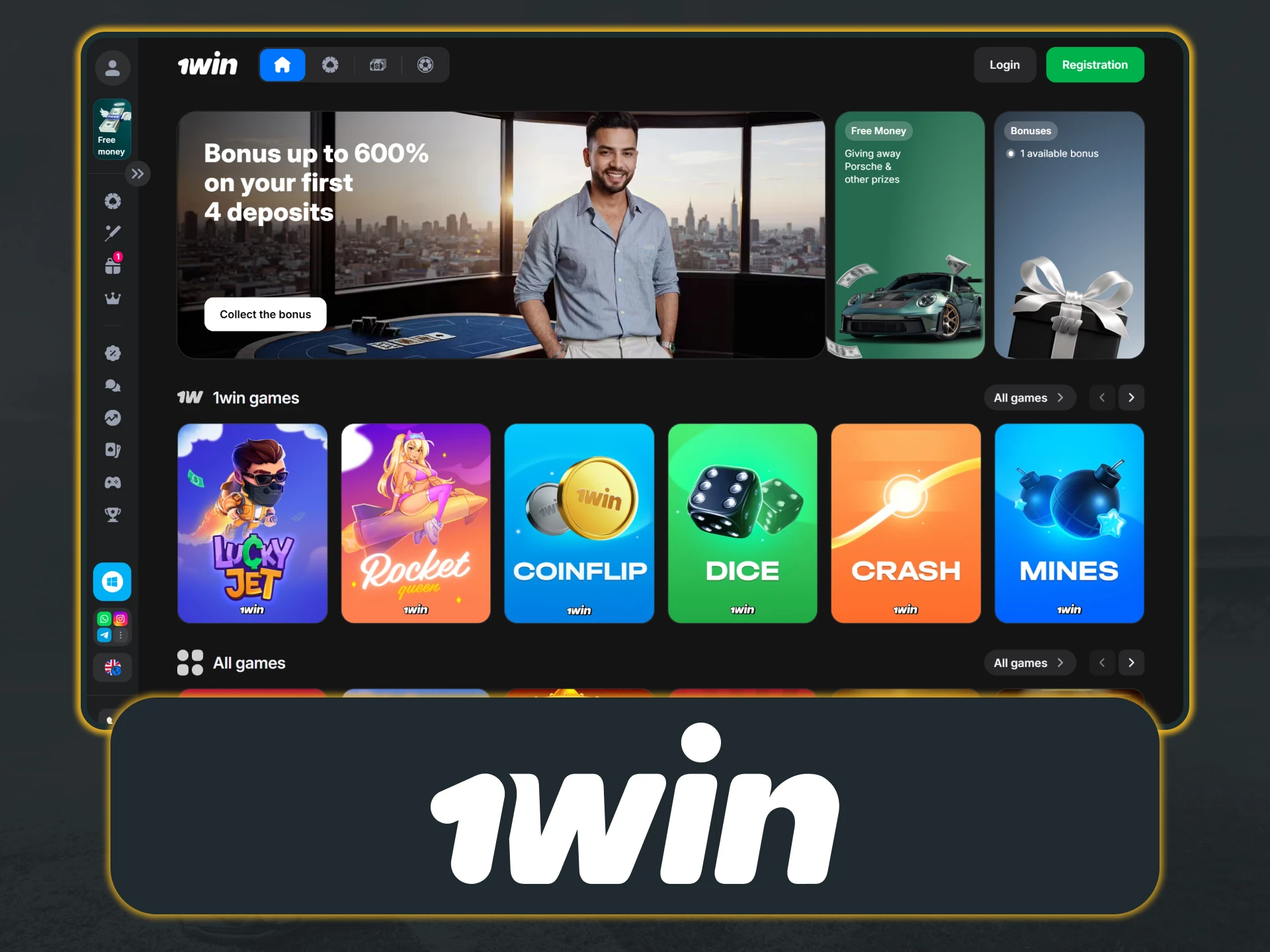 Bet on sports and play over 12,000 games on 1win.